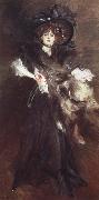 Giovanni Boldini Portrait of Mlle Lantelme oil painting artist